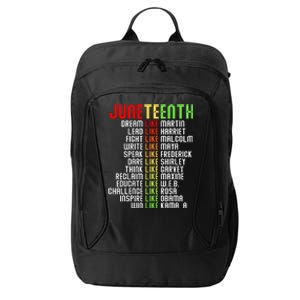 Juneteenth Dream Like Leaders Black Women Boy Girl City Backpack