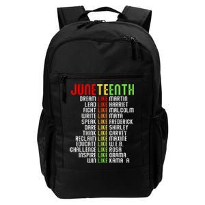 Juneteenth Dream Like Leaders Black Women Boy Girl Daily Commute Backpack