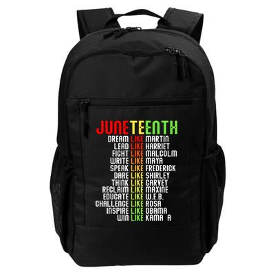 Juneteenth Dream Like Leaders Black Women Boy Girl Backpack
