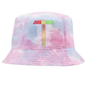 Juneteenth Dream Like Leaders Black Women Boy Girl Tie-Dyed Bucket Hat