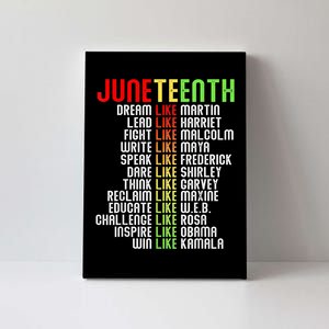 Juneteenth Dream Like Leaders Black Gift Men Women Boy Girl Gift Canvas