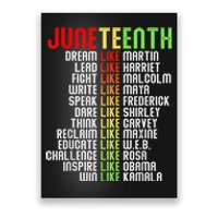 Juneteenth Dream Like Leaders Black Gift Men Women Boy Girl Gift Poster