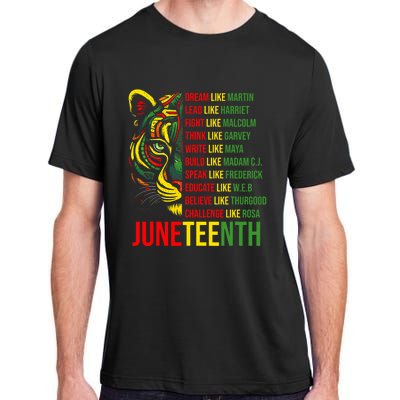 Juneteenth Dream Like Leaders Black History Adult ChromaSoft Performance T-Shirt