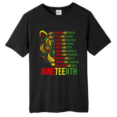 Juneteenth Dream Like Leaders Black History Tall Fusion ChromaSoft Performance T-Shirt