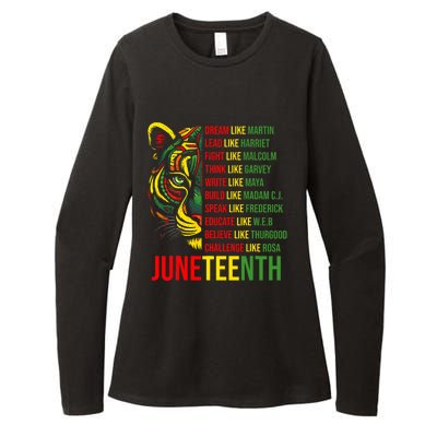 Juneteenth Dream Like Leaders Black History Womens CVC Long Sleeve Shirt