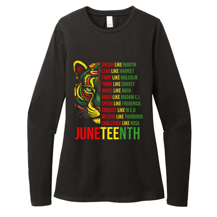 Juneteenth Dream Like Leaders Black History Womens CVC Long Sleeve Shirt