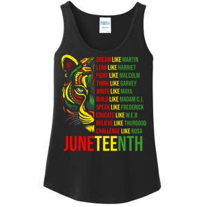 Juneteenth Dream Like Leaders Black History Ladies Essential Tank