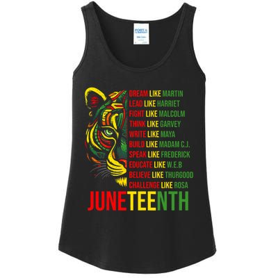 Juneteenth Dream Like Leaders Black History Ladies Essential Tank