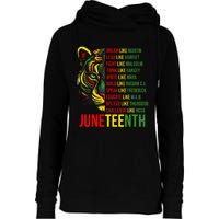 Juneteenth Dream Like Leaders Black History Womens Funnel Neck Pullover Hood