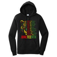 Juneteenth Dream Like Leaders Black History Women's Pullover Hoodie