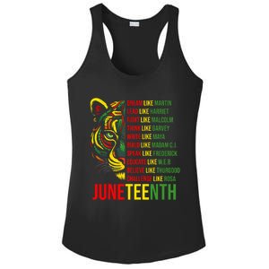 Juneteenth Dream Like Leaders Black History Ladies PosiCharge Competitor Racerback Tank