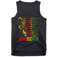 Juneteenth Dream Like Leaders Black History Tank Top