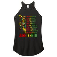 Juneteenth Dream Like Leaders Black History Women's Perfect Tri Rocker Tank