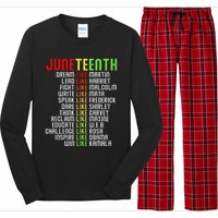 Juneteenth Dream Like Leaders Black Long Sleeve Pajama Set