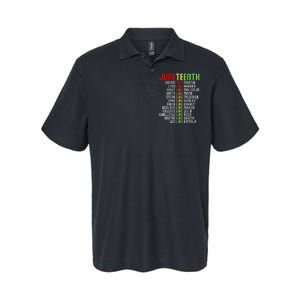 Juneteenth Dream Like Leaders Black Softstyle Adult Sport Polo