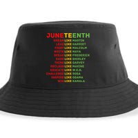 Juneteenth Dream Like Leaders Black Men Women Boy Girl Fun Sustainable Bucket Hat