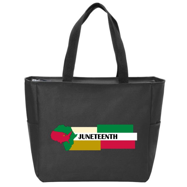 Juneteenth Day Map Zip Tote Bag