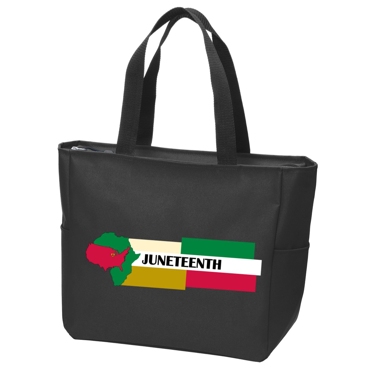 Juneteenth Day Map Zip Tote Bag
