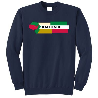 Juneteenth Day Map Tall Sweatshirt