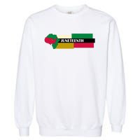 Juneteenth Day Map Garment-Dyed Sweatshirt