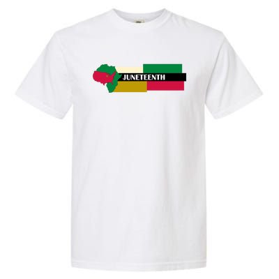 Juneteenth Day Map Garment-Dyed Heavyweight T-Shirt