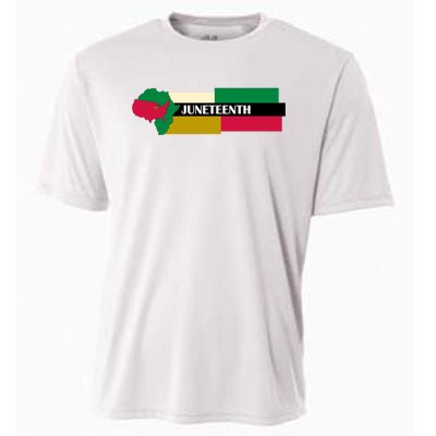 Juneteenth Day Map Cooling Performance Crew T-Shirt