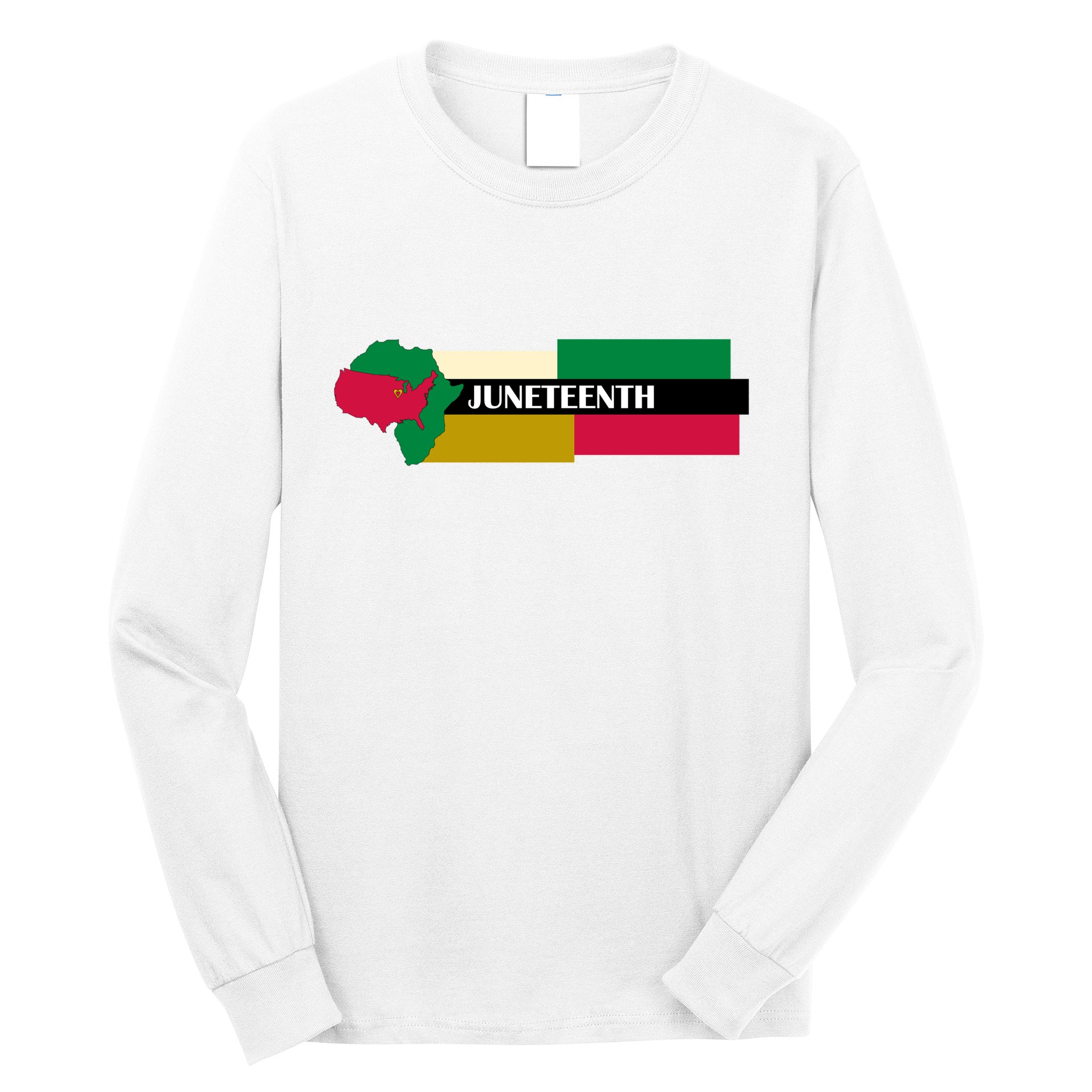 Juneteenth Day Map Long Sleeve Shirt
