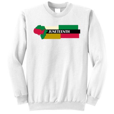 Juneteenth Day Map Sweatshirt