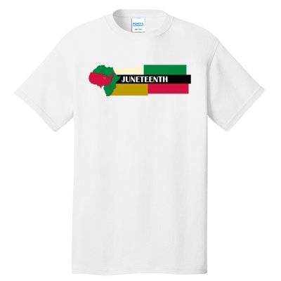 Juneteenth Day Map Tall T-Shirt