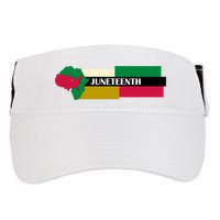 Juneteenth Day Map Adult Drive Performance Visor