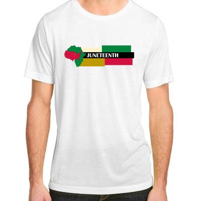 Juneteenth Day Map Adult ChromaSoft Performance T-Shirt