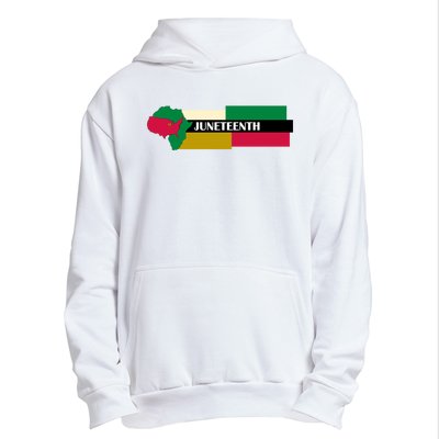 Juneteenth Day Map Urban Pullover Hoodie