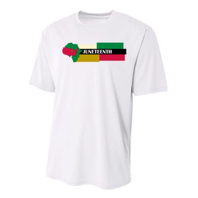 Juneteenth Day Map Performance Sprint T-Shirt