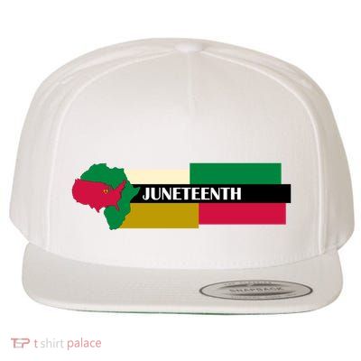 Juneteenth Day Map Wool Snapback Cap