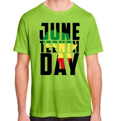 Juneteenth Day Map Adult ChromaSoft Performance T-Shirt