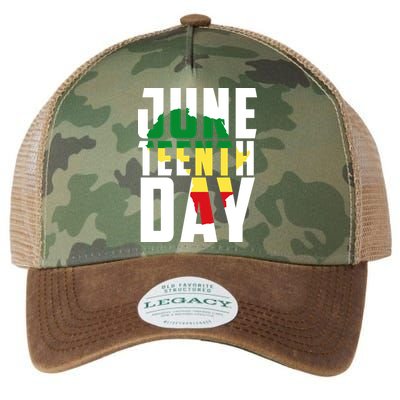 Juneteenth Day Map Legacy Tie Dye Trucker Hat