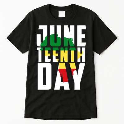 Juneteenth Day Map Tall T-Shirt