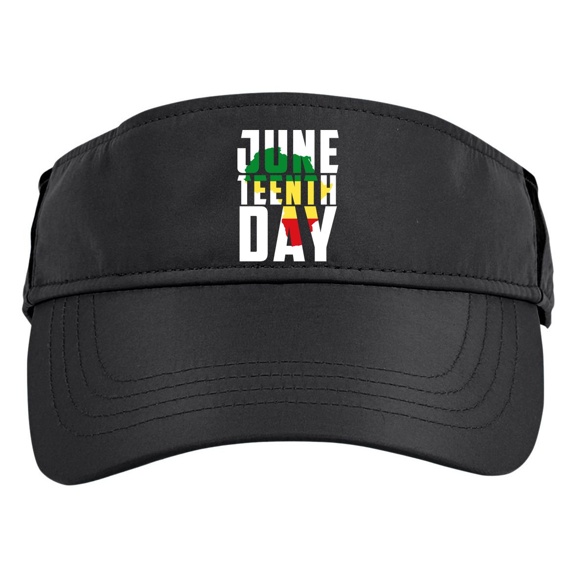 Juneteenth Day Map Adult Drive Performance Visor