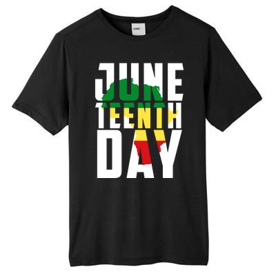 Juneteenth Day Map Tall Fusion ChromaSoft Performance T-Shirt