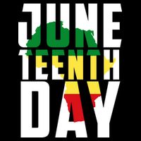 Juneteenth Day Map Flat Bill Trucker Hat