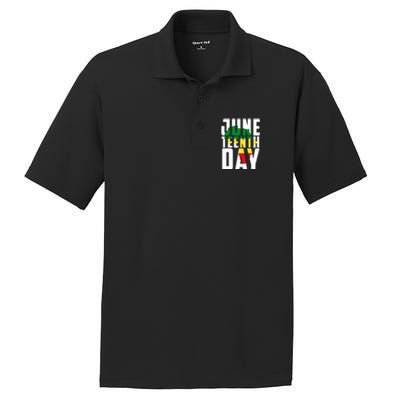 Juneteenth Day Map PosiCharge RacerMesh Polo