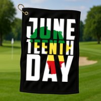 Juneteenth Day Map Golf Towel