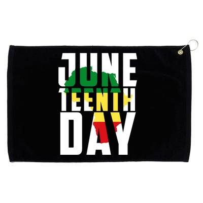 Juneteenth Day Map Grommeted Golf Towel