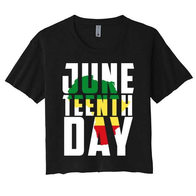 Juneteenth Day Map Crop Top
