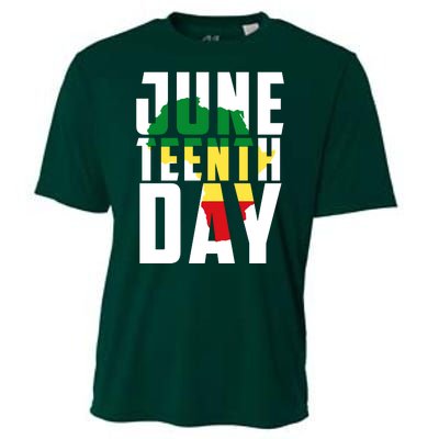 Juneteenth Day Map Cooling Performance Crew T-Shirt