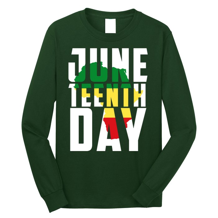 Juneteenth Day Map Long Sleeve Shirt