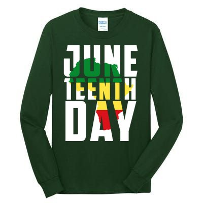 Juneteenth Day Map Tall Long Sleeve T-Shirt