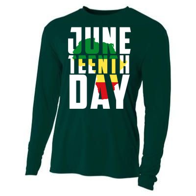 Juneteenth Day Map Cooling Performance Long Sleeve Crew