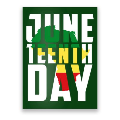 Juneteenth Day Map Poster