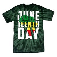 Juneteenth Day Map Tie-Dye T-Shirt